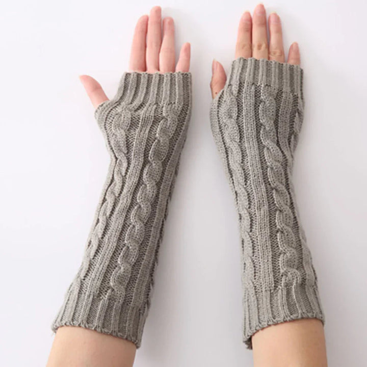 Lange fingerløse strikhandsker - FlexiWarm