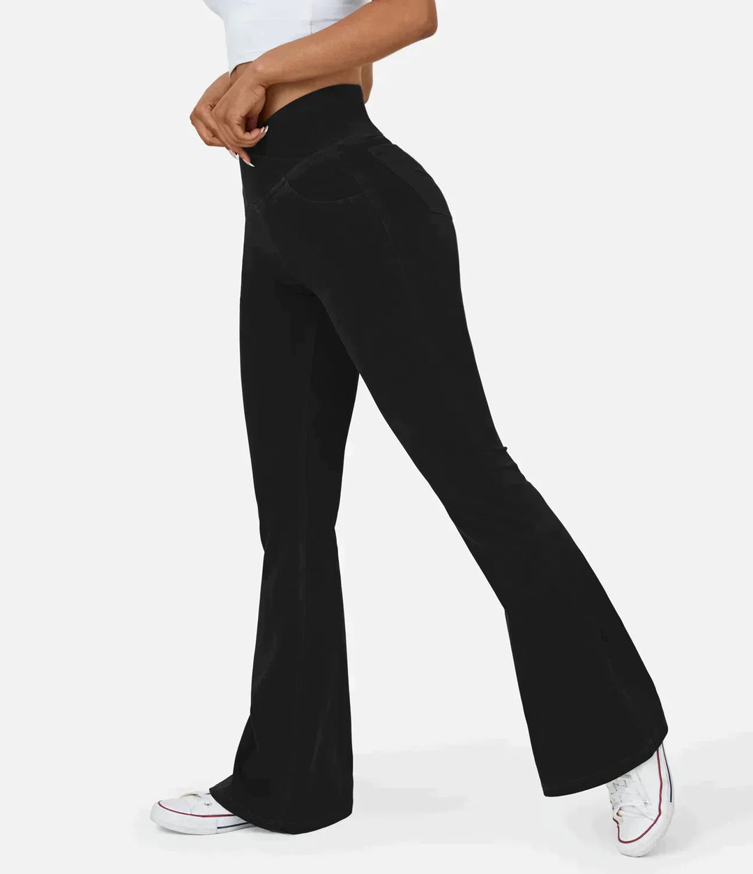 Jeans bootcut elegantes para mujer - Rosa