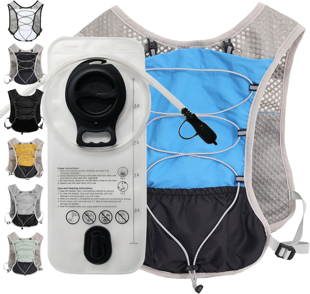 Ultralight Hydration Running Vest with 2L Water Bladder – Dravien