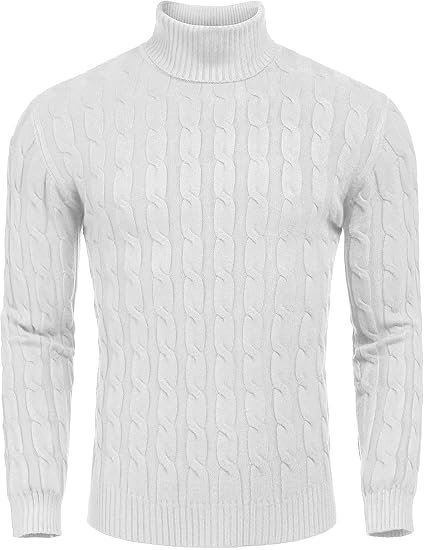 Jersey de cuello alto casual de punto para hombre - Sander