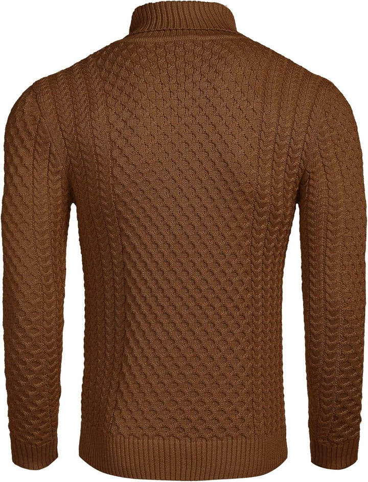 Jersey de cuello alto casual de punto para hombre - Sander