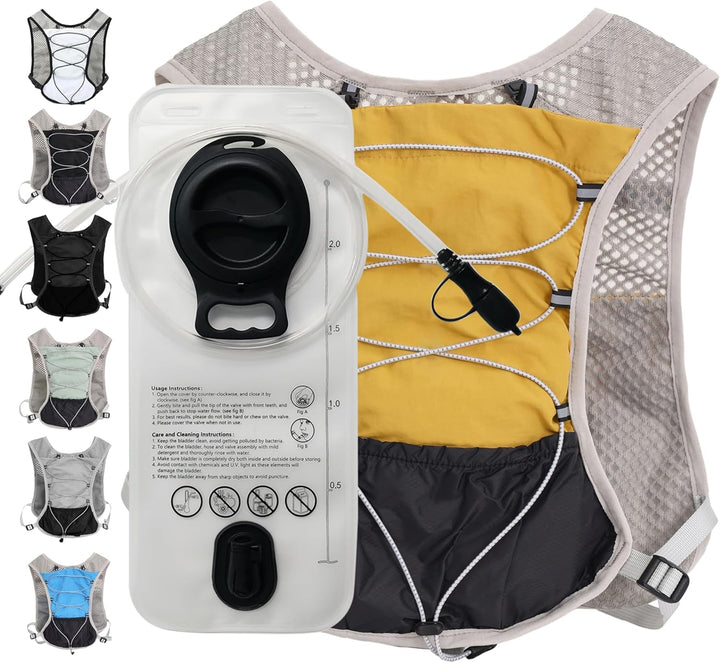 Ultralight Hydration Running Vest with 2L Water Bladder – Dravien