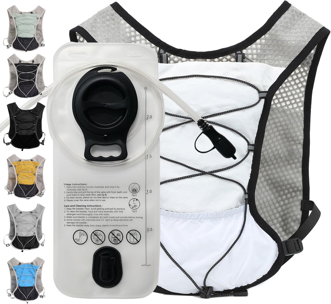 Ultralight Hydration Running Vest with 2L Water Bladder – Dravien