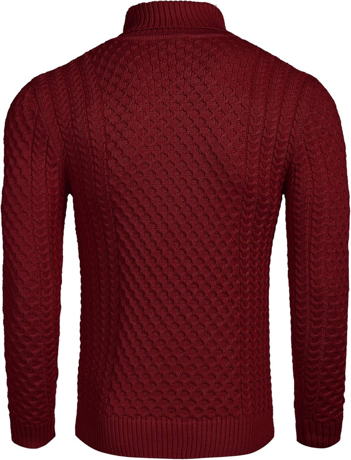 Jersey de cuello alto casual de punto para hombre - Sander