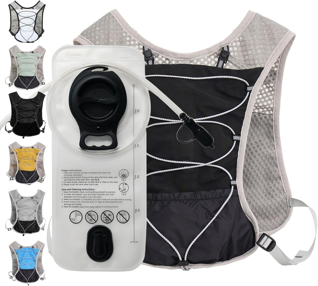Ultralight Hydration Running Vest with 2L Water Bladder – Dravien