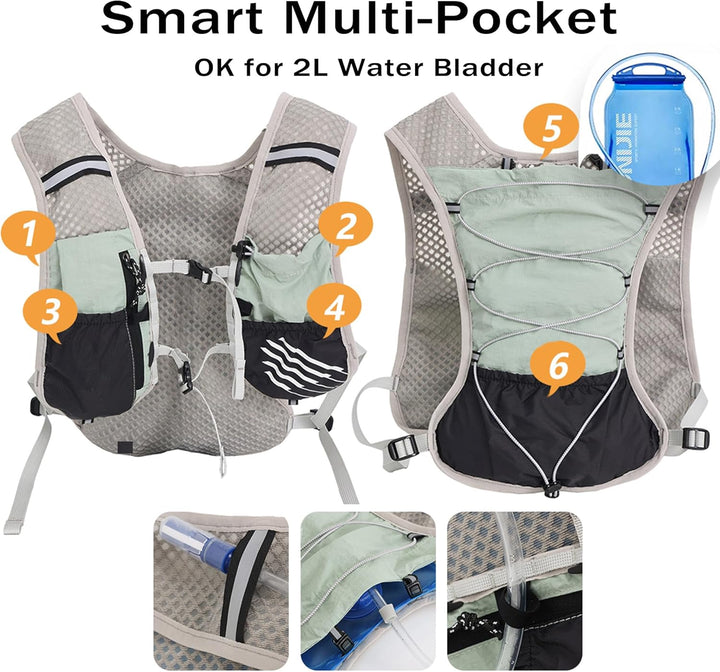 Ultralight Hydration Running Vest with 2L Water Bladder – Dravien