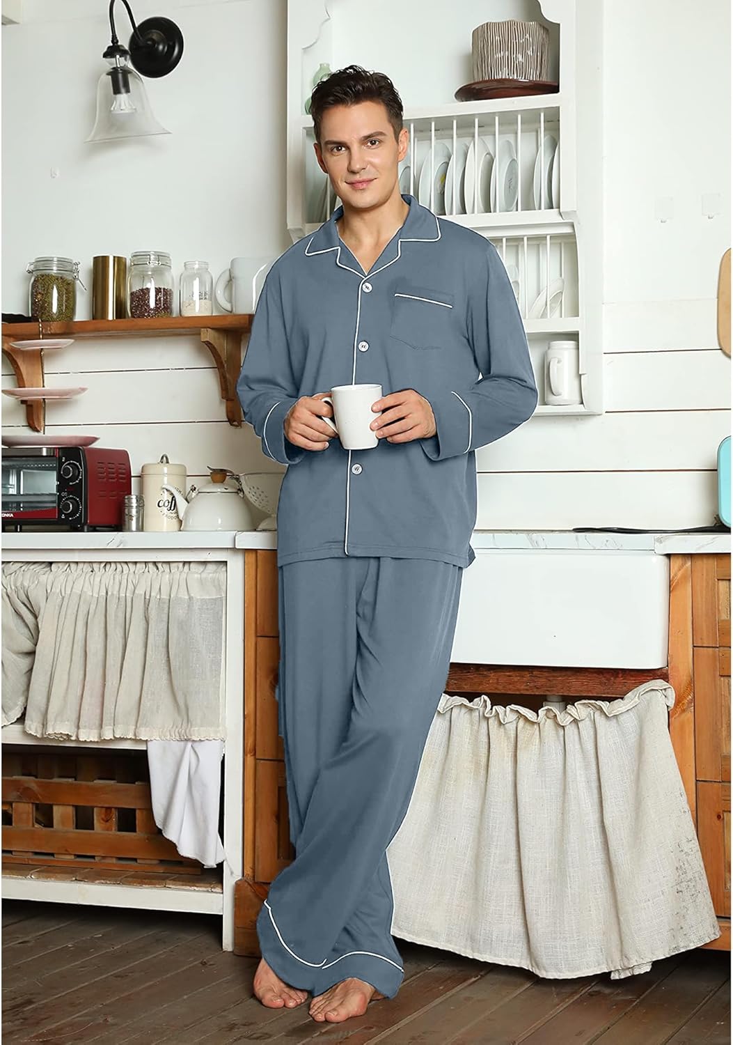 Comfortable Cotton Men's Pajamas - Leo