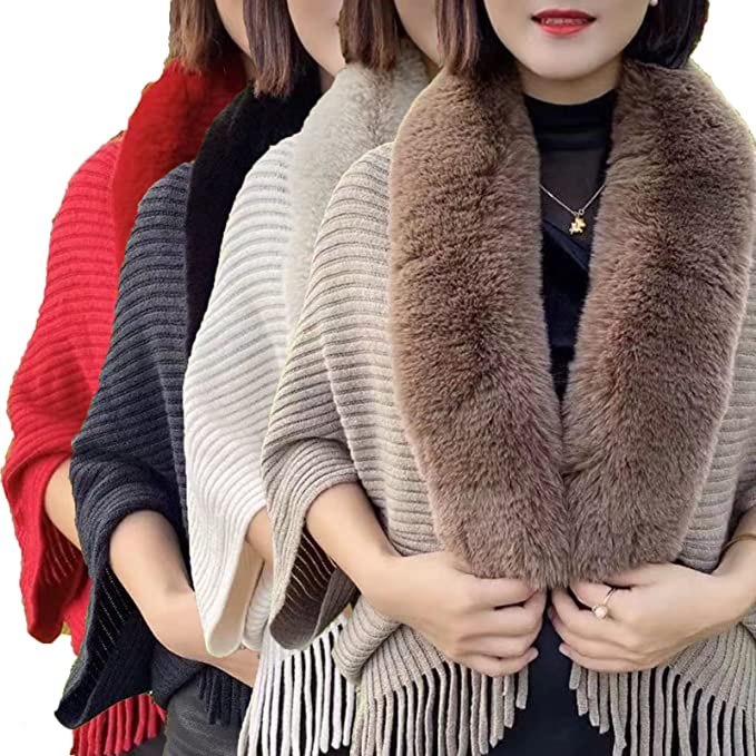 Women's Vest Louise – With Luxurious Faux Fur Collar | One Size