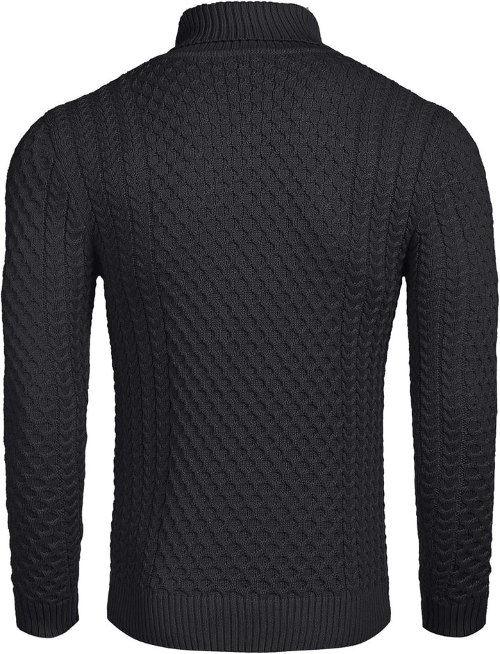 Jersey de cuello alto casual de punto para hombre - Sander