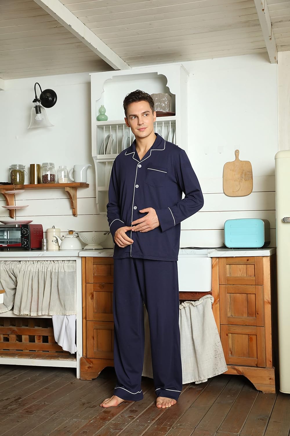 Comfortable Cotton Men's Pajamas - Leo