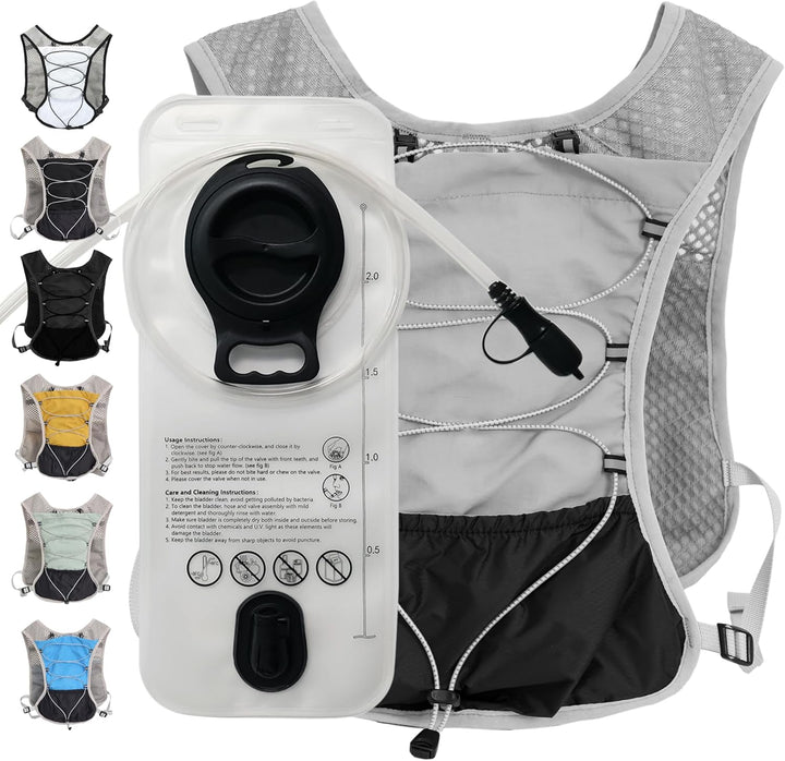 Ultralight Hydration Running Vest with 2L Water Bladder – Dravien