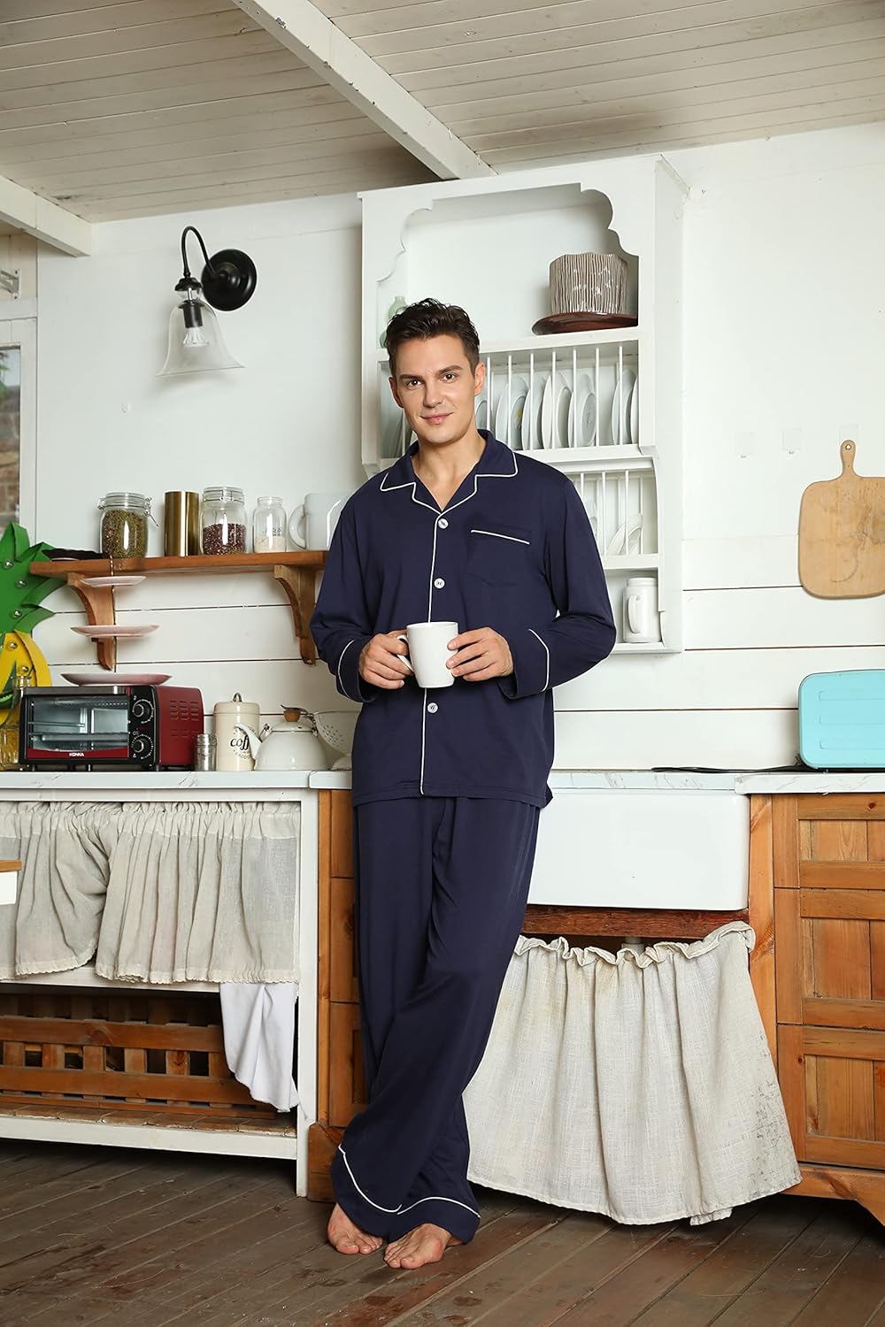 Comfortable Cotton Men's Pajamas - Leo