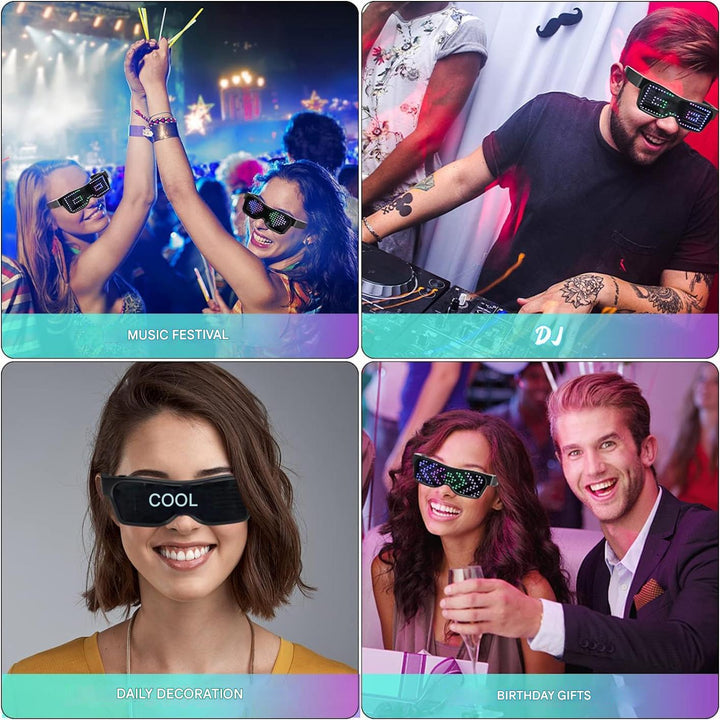 App-programmierbare LED-Partybrille - GlowBeat