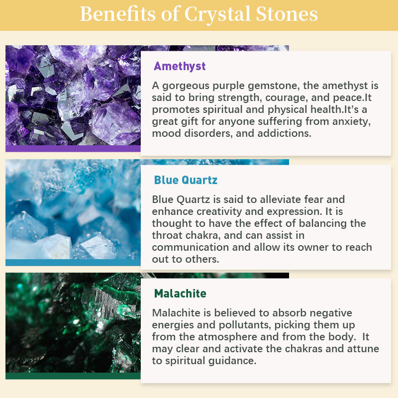 Naturlig krystall-geode anheng – Gaia