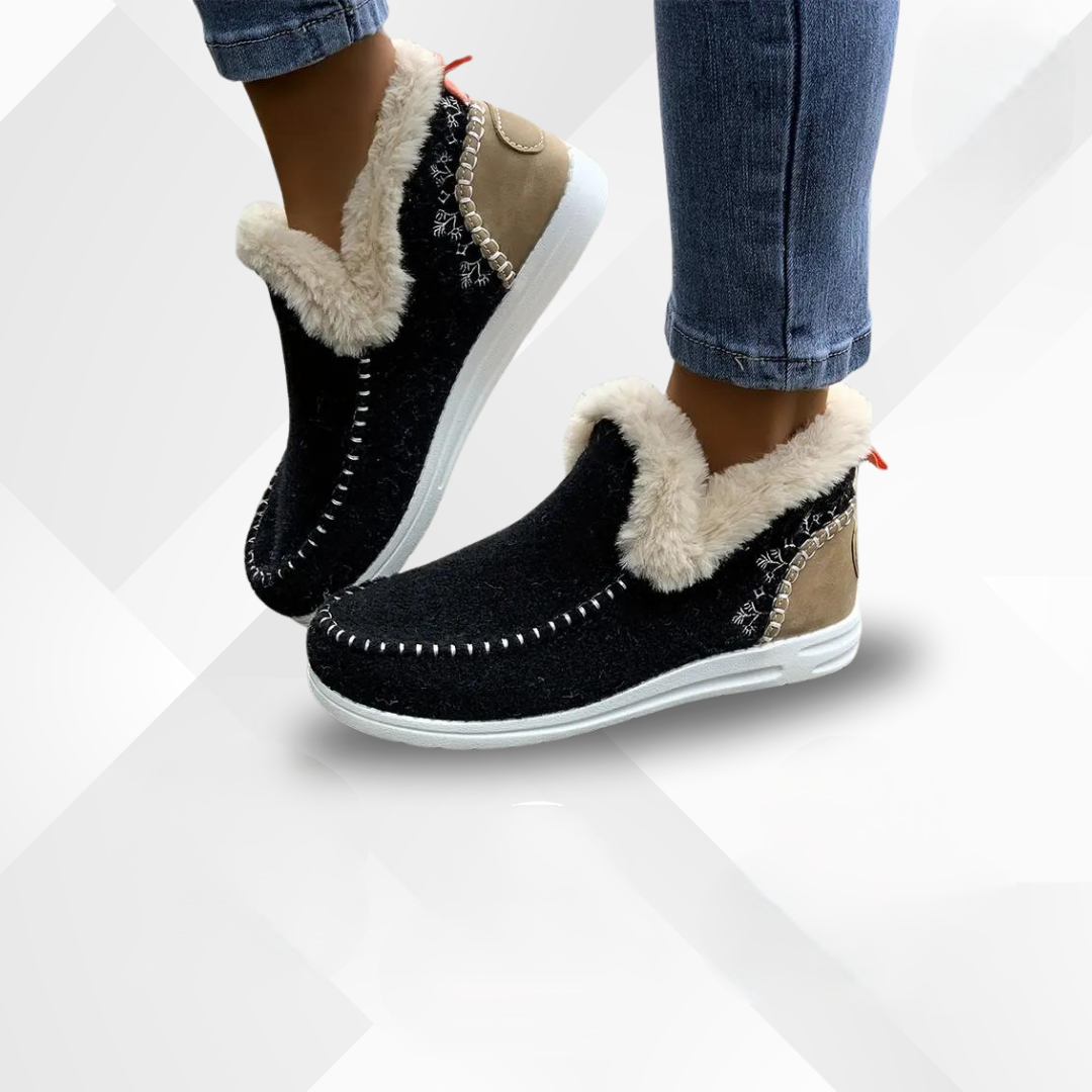 Zapatos cómodos para mujer con forro de felpa – Valeria