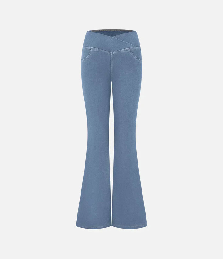 Jeans bootcut elegantes para mujer - Rosa