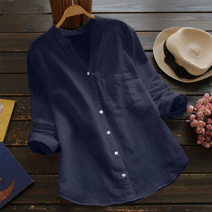 Let bomuld-linned damebluse – Maëlle
