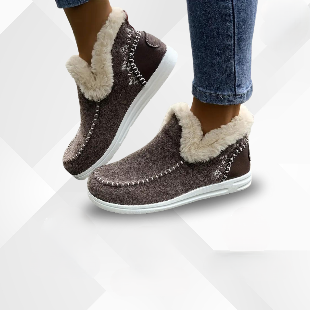 Zapatos cómodos para mujer con forro de felpa – Valeria