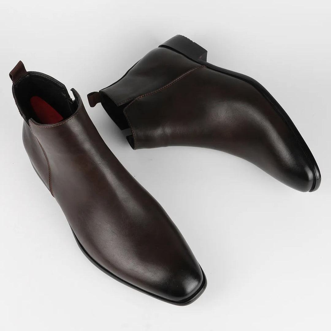 Classic Retro Leather Boots for Men – Lars