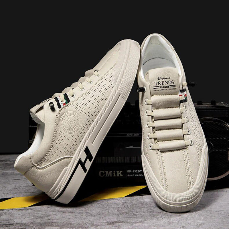 Men's Sneakers Made of Perforated Leather with Lightweight Construction – Ethan