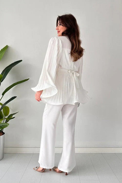 Damen Falten Kleidungsset – Selene