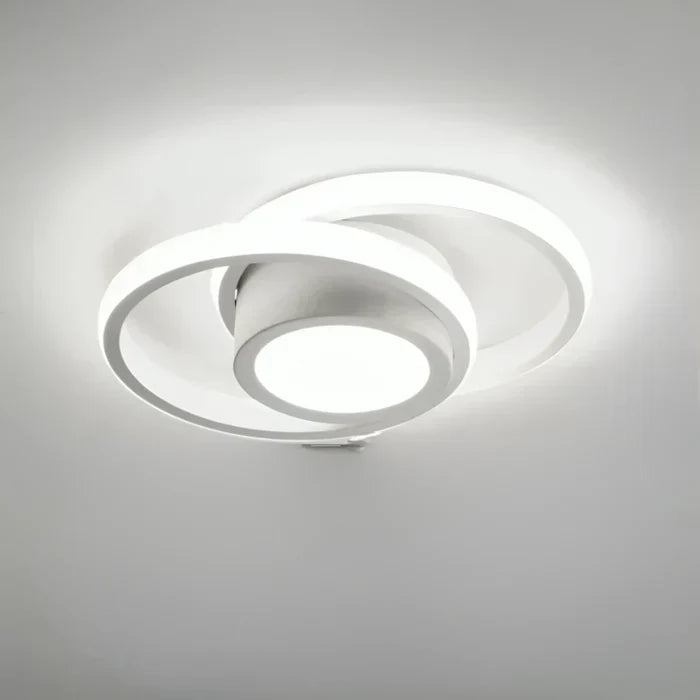 Moderne LED-taklampe med dobbelt ringdesign – Twilight Rings