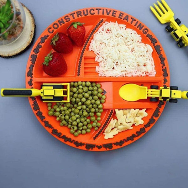 Bulldozer Børnebestik Sæt - ConstructoGaffel