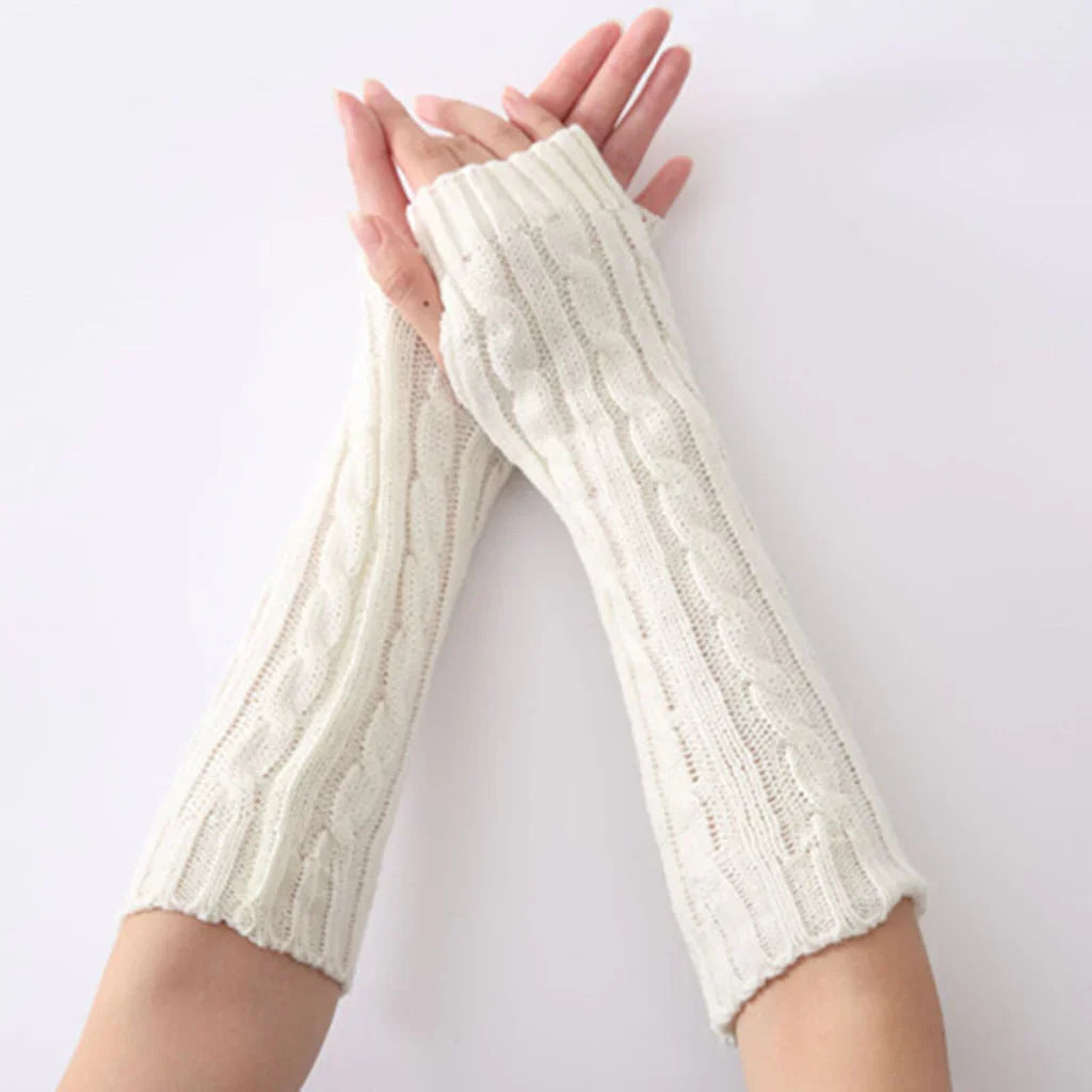 Lange fingerløse strikhandsker - FlexiWarm