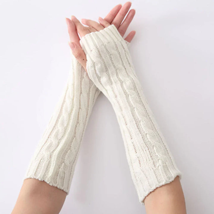 Lange fingerløse strikhandsker - FlexiWarm