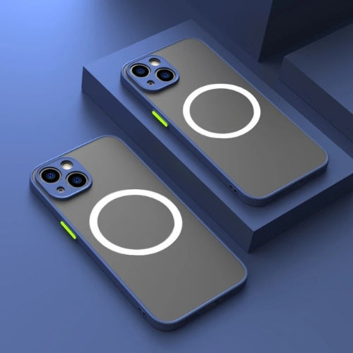 Mattes magnetisk mobilcover med Magsafe og faldbeskyttelse – 1+1 GRATIS