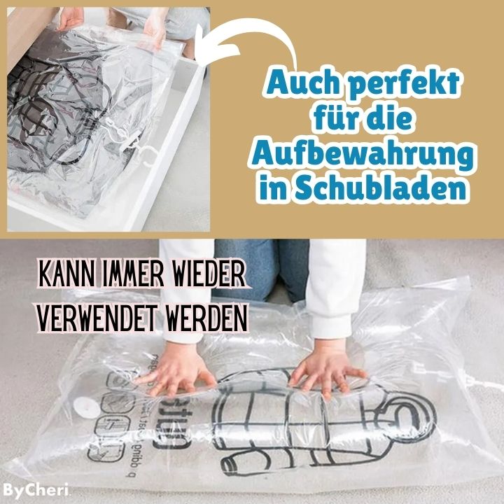 Hängende Vakuum-Aufbewahrungsbeutel für Platzsparenden Schrank, 130 x 60 cm, Transparent 8