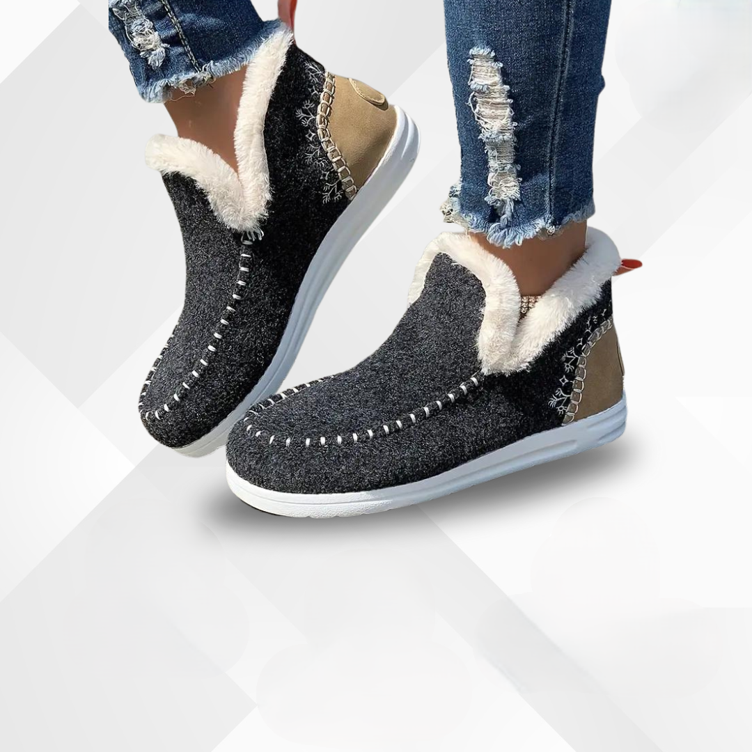 Zapatos cómodos para mujer con forro de felpa – Valeria
