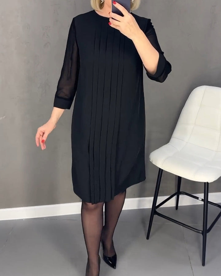 Elegant skiftkjole med mesh-detaljer – Gabrielle