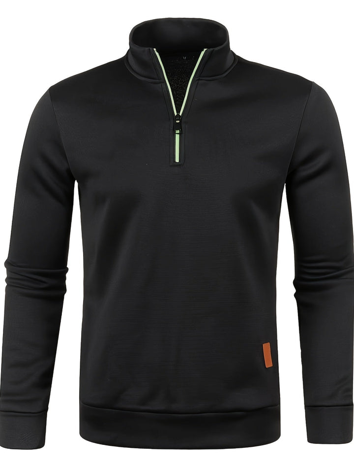 Herren Pullover mit Hals-Reißverschluss für Herbst & Winter – Matteo