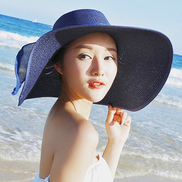 Sombrero de paja para mujer con protección solar – Candy