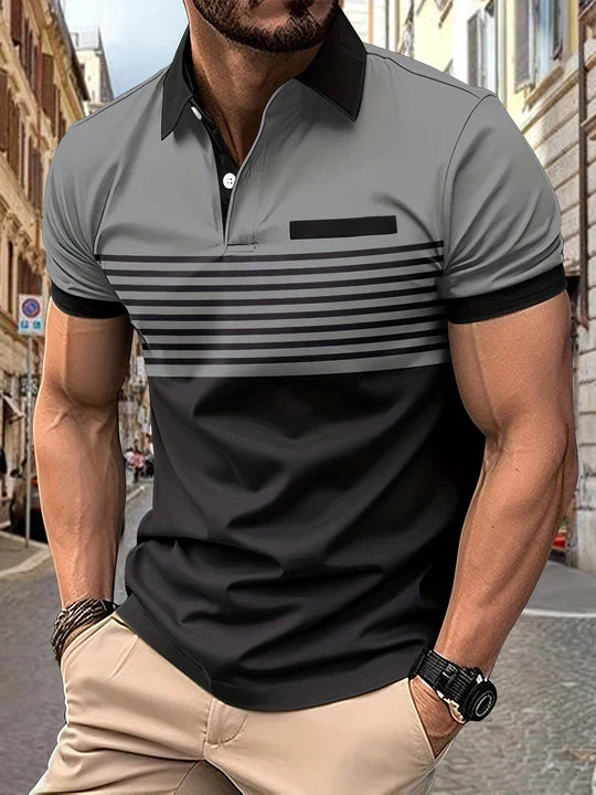 Stripete sommerpolo for menn – Damian