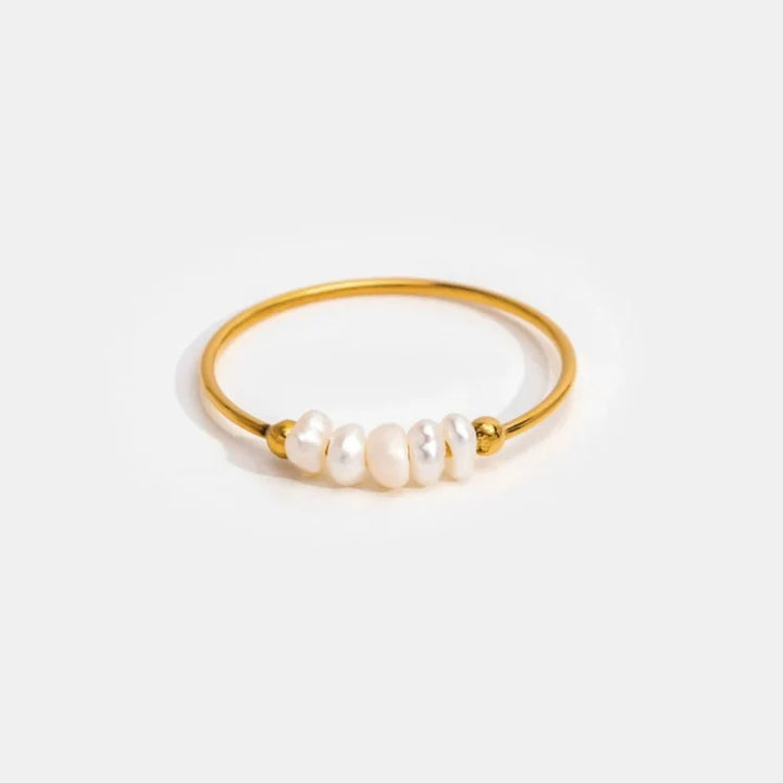 Classic Golden Pearl Ring – Sophie