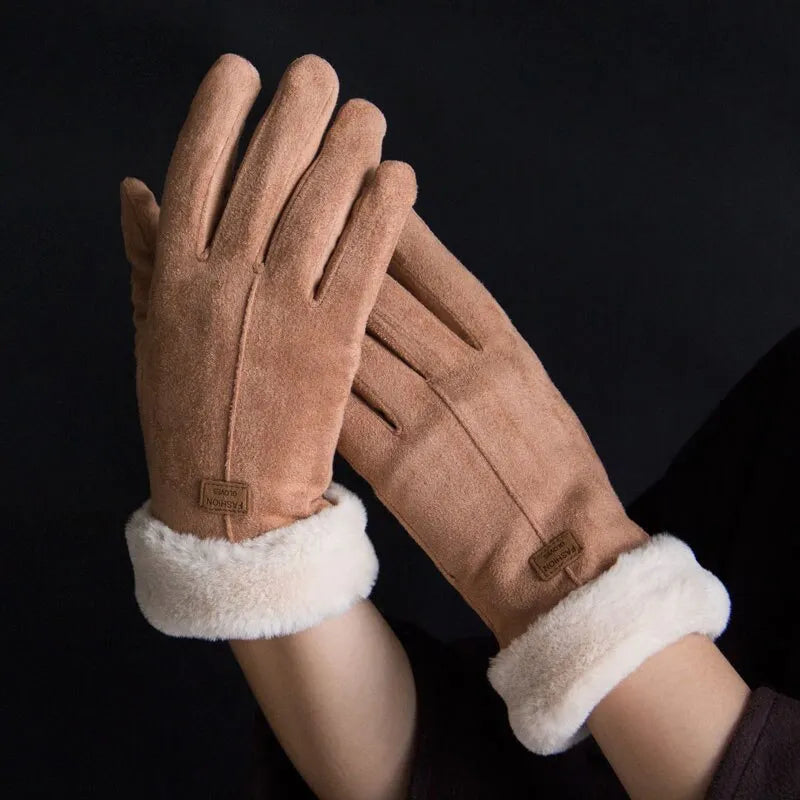 Warm Suede Women's Gloves - VelvTouch