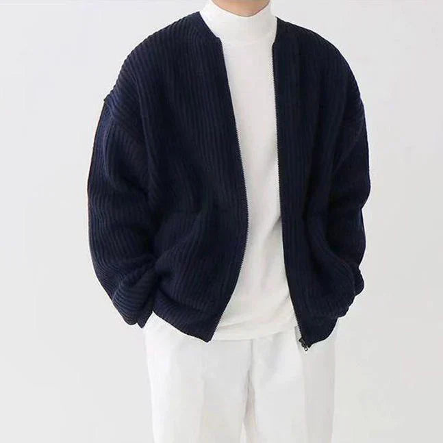 Knitted Vest with Zipper - Milan