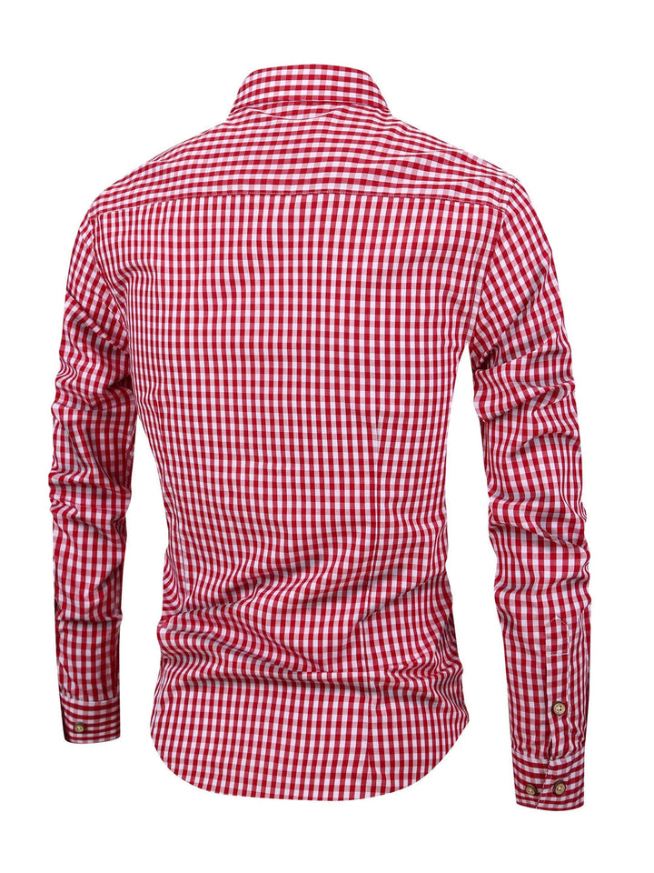 Karierter Herrenhemd mit bequemer Passform – Jules