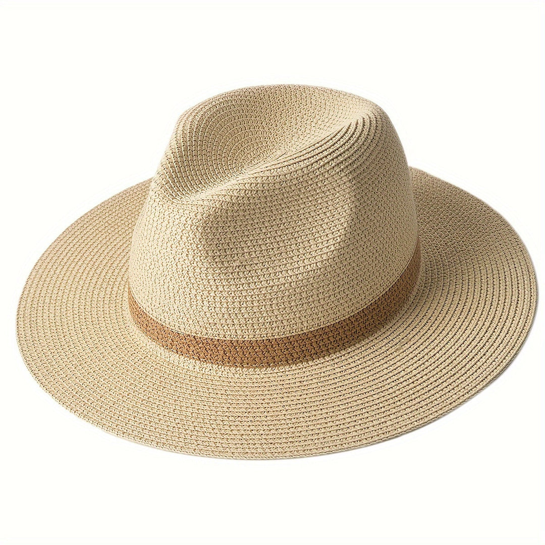 Trendiger Sonnenhut mit breiter Krempe für Damen & Herren – SunShield Panama