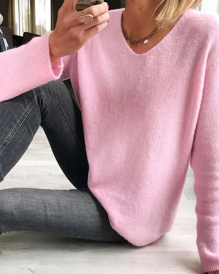 Casual ensfarget damegenser - Sophie