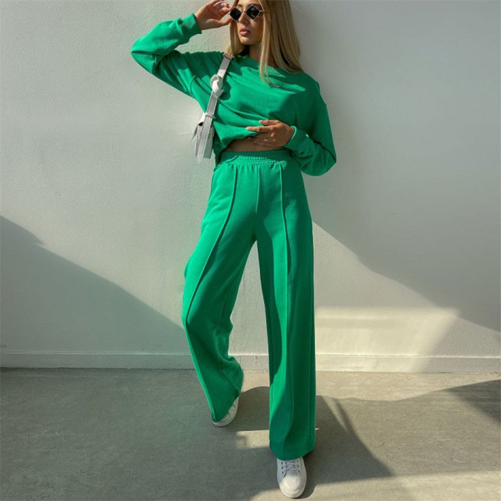 Conjunto de chándal cómodo y lujoso de 2 piezas – Isabel