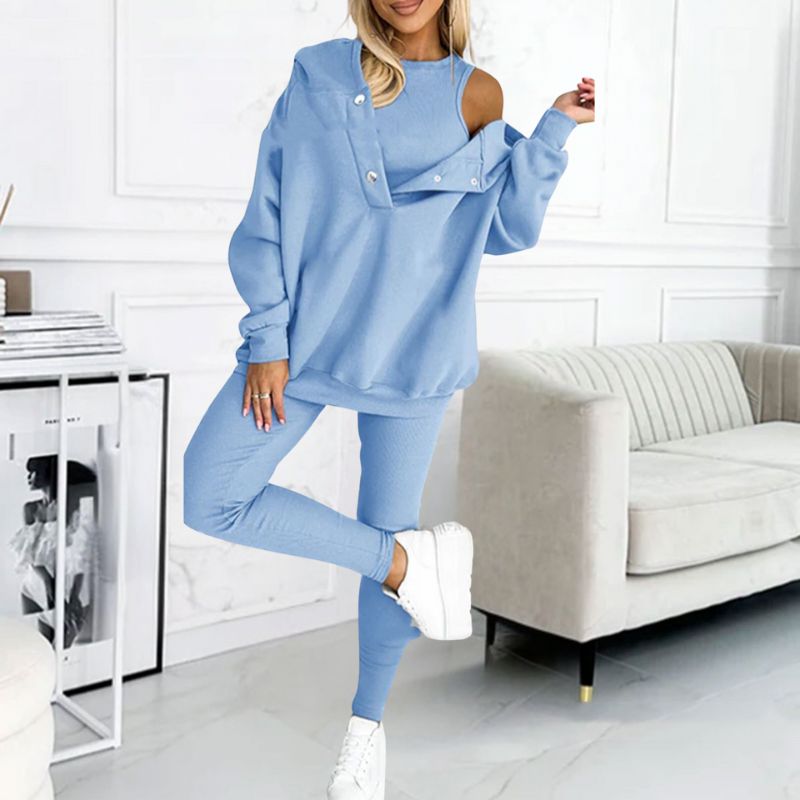 Trendy loungestel med 3 dele - Elena