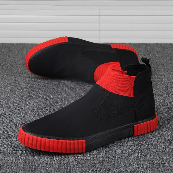 Herre canvas-sneakers med high-top-design – Lennard