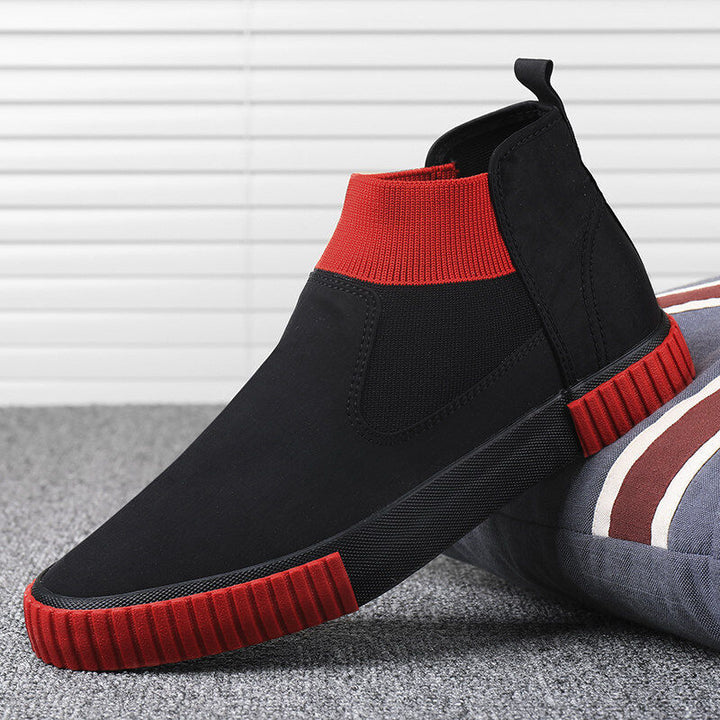Herre canvas-sneakers med high-top-design – Lennard