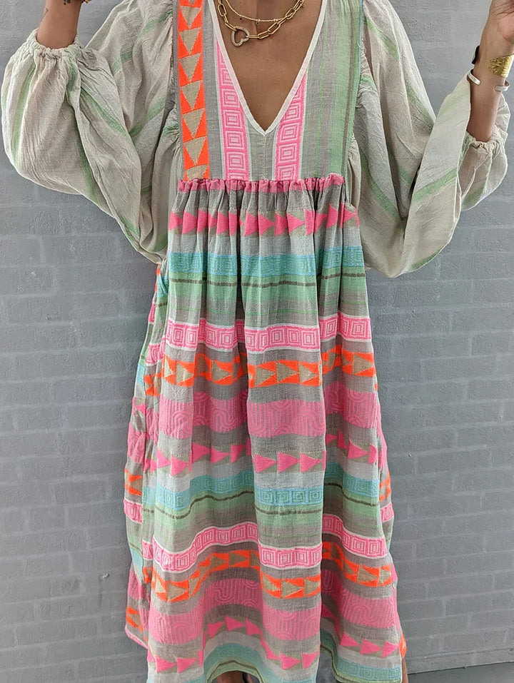 Summery Maxi Dress with Gradient – Solenne