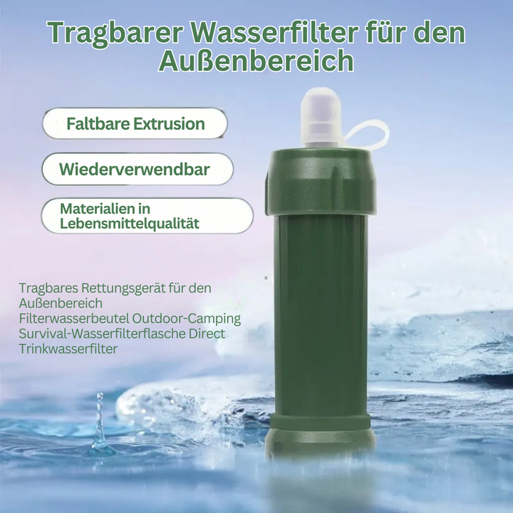 Tragbarer Notwasserfilter - AquaSurvive