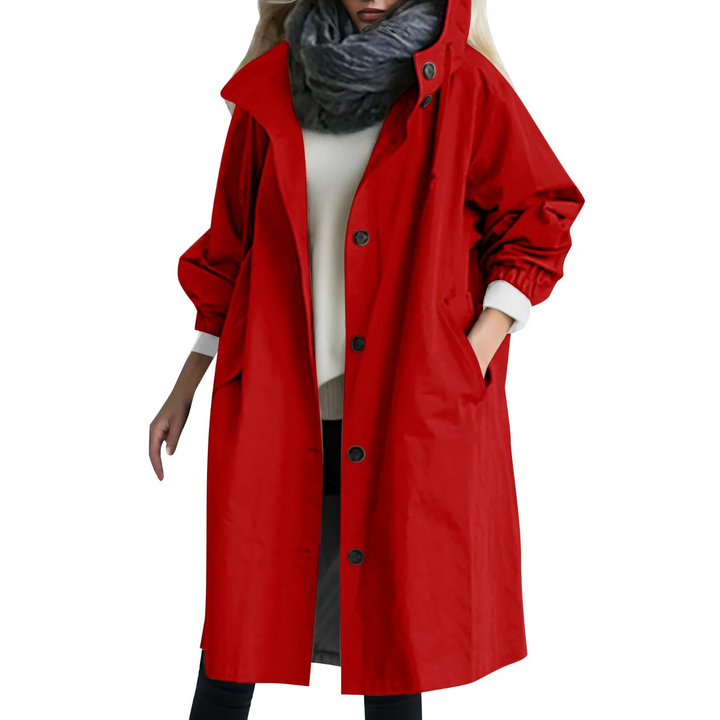 Gabardina impermeable para mujer con capucha - Luna