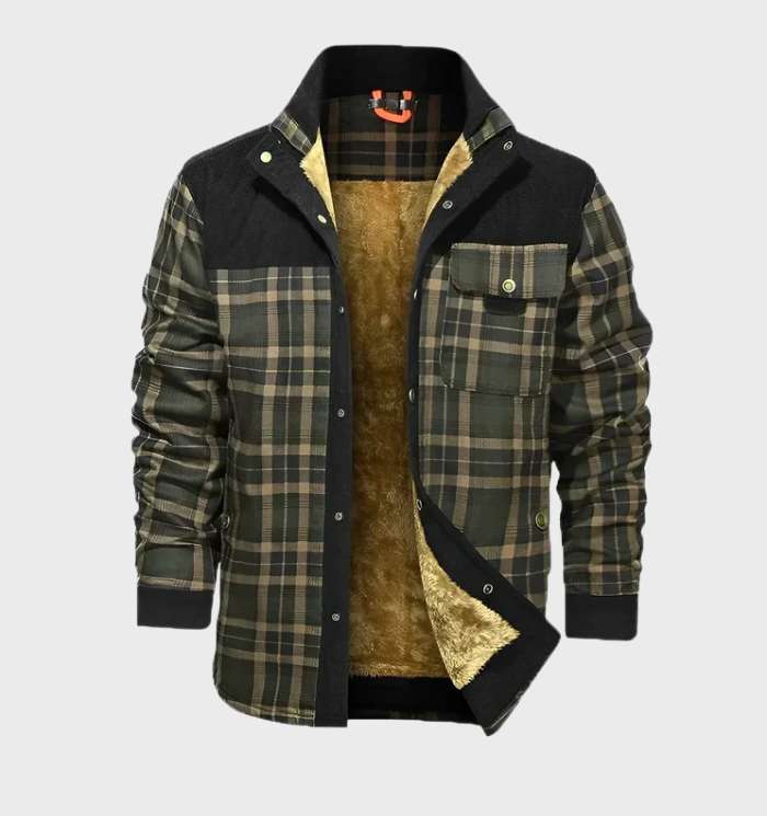 Foret herreflanelljakke med fleece – Flanellstil